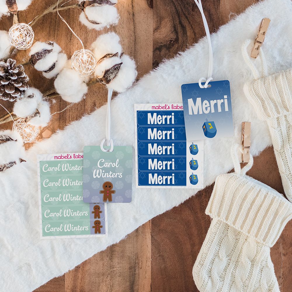 Holiday teacher gift stocking stuffer labels